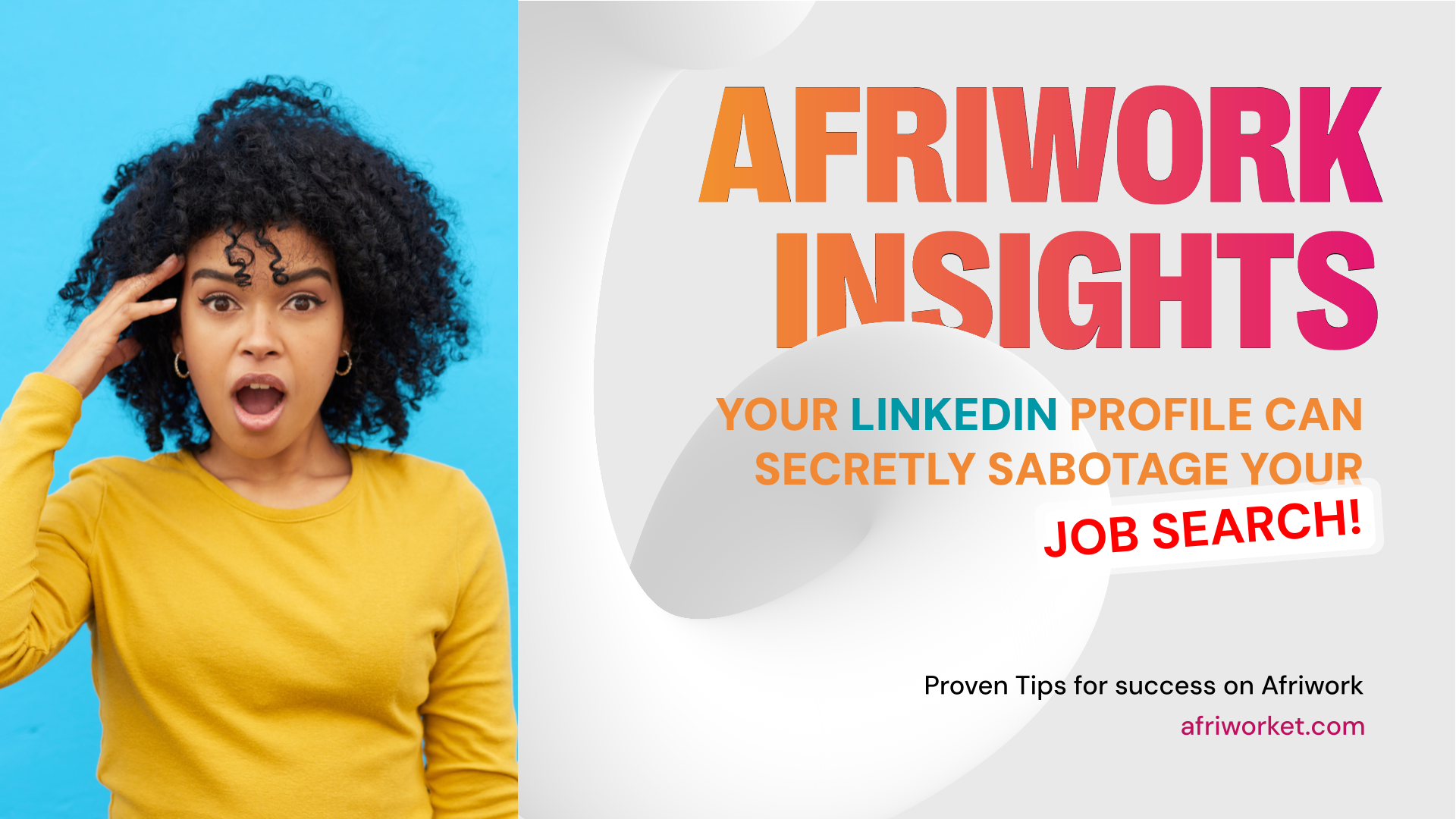 Your Linkedin Profile might scare employers aways 😐